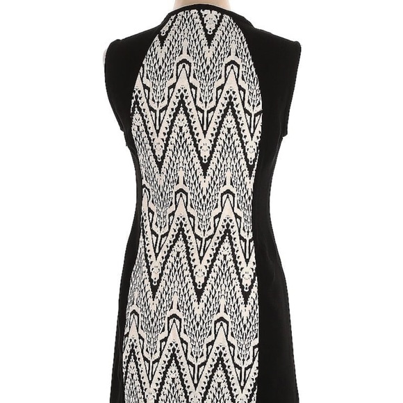 Desigual sleeveless dress with embroidery over a fun patterned inset panel - Picture 2 of 5